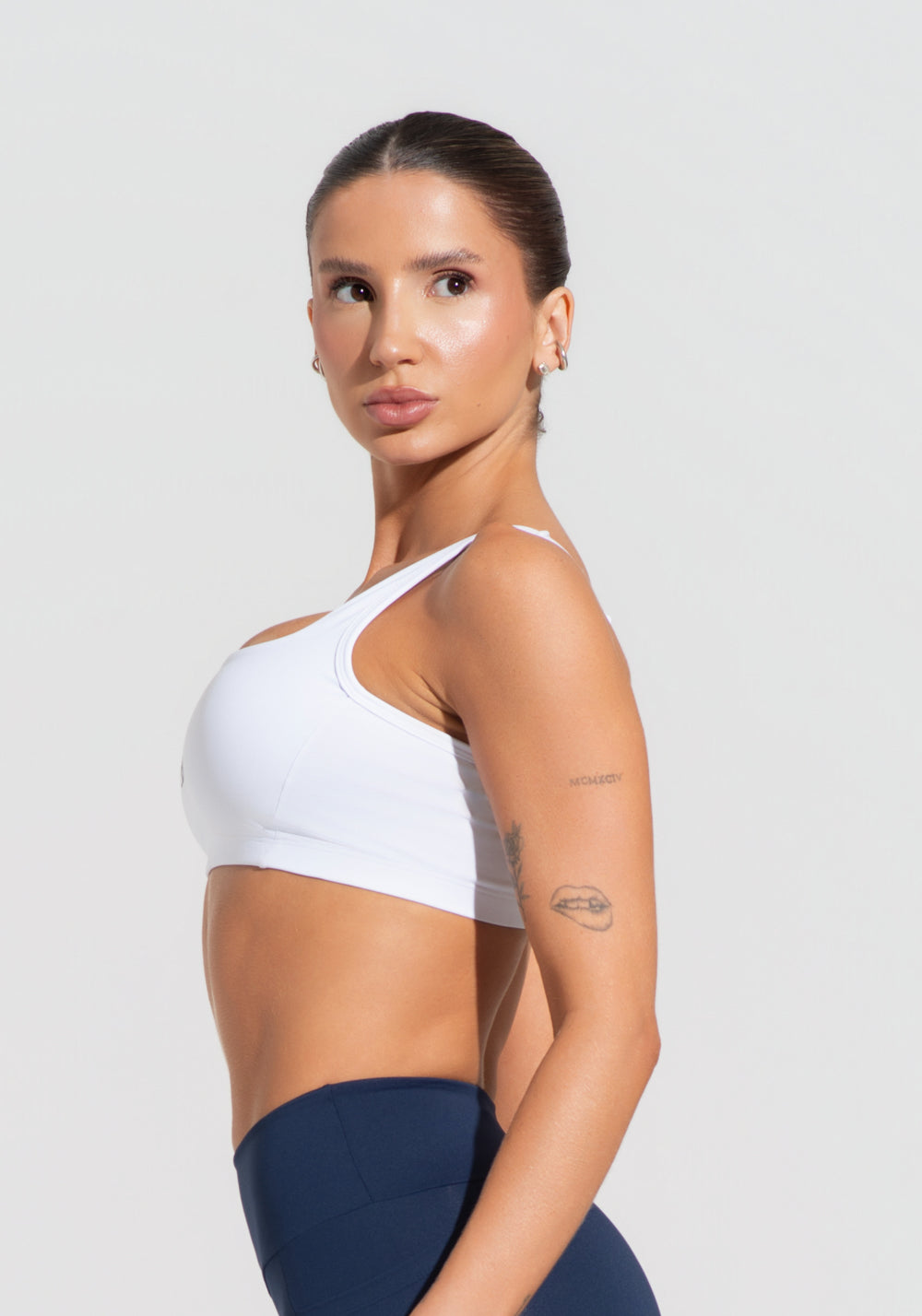 Top Fitness Feminino Com Alças Largas Reguláveis Soul Dlk Branco