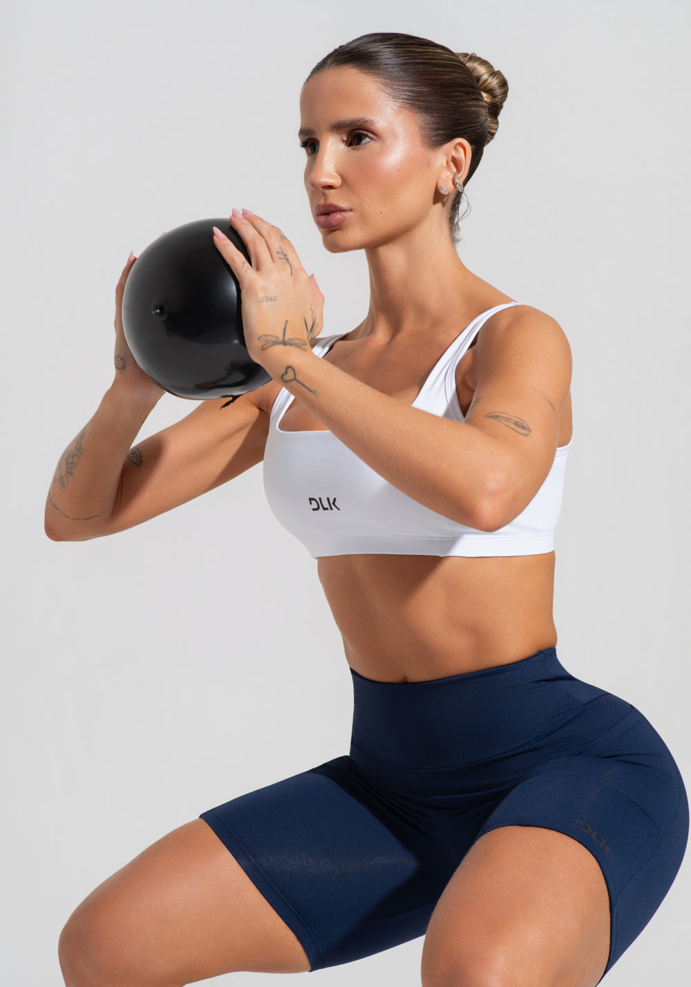 Top Fitness Feminino Com Alças Largas Reguláveis Soul Dlk Branco
