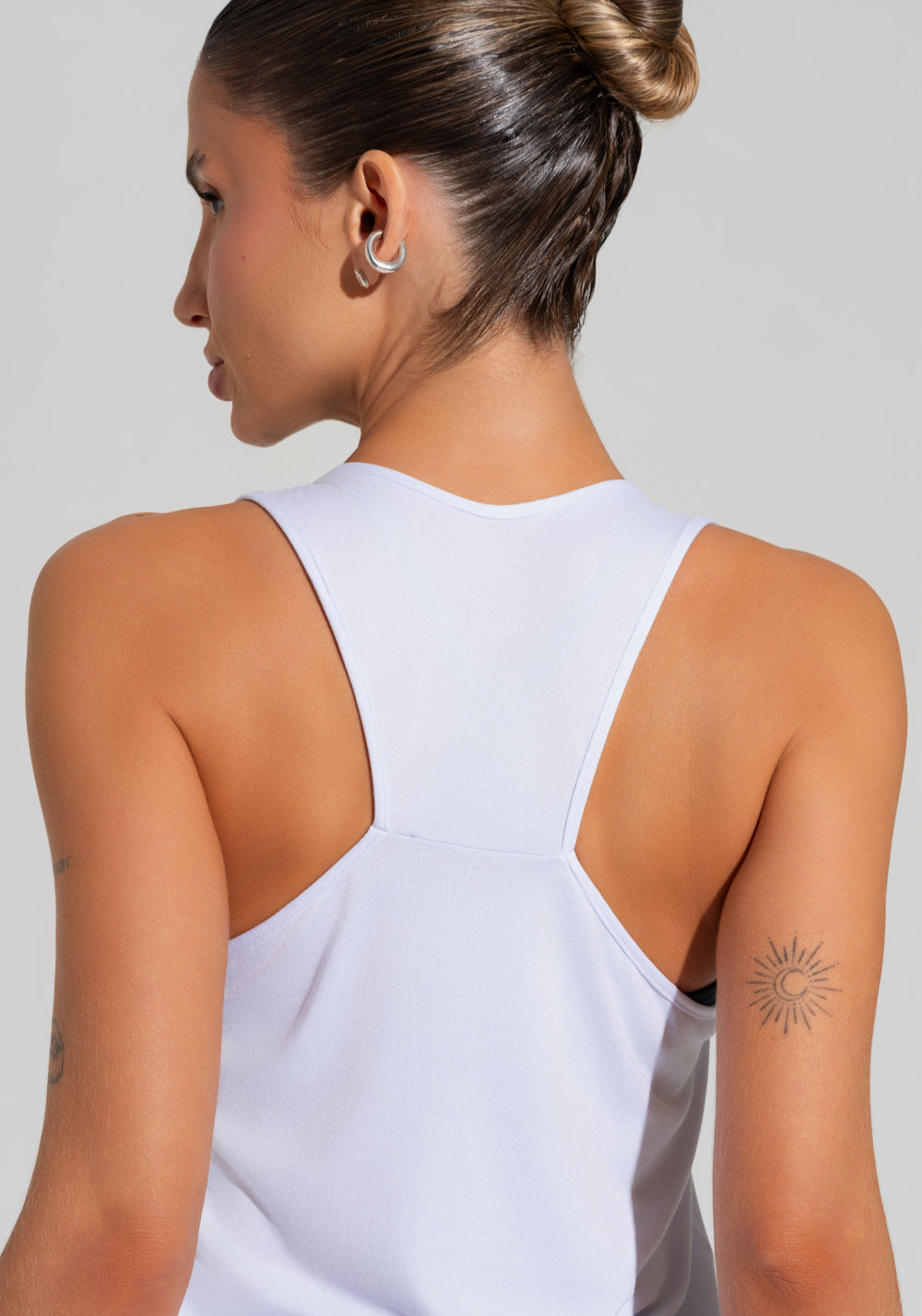 Camiseta Fitness Feminina Modelo Nadador Soul Dlk Branco