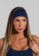 Faixa De Cabelo Esportiva Feminina Soul Dlk Azul Marinho
