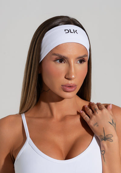Faixa De Cabelo Esportiva Feminina Soul Dlk Branco