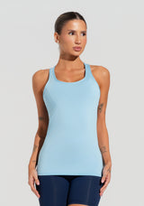 Camiseta Fitness Feminina Modelo Nadador Justa Soul Dlk Azul