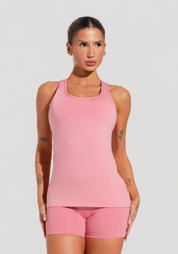 Camiseta Fitness Feminina Modelo Nadador Justa Soul Dlk Rosa