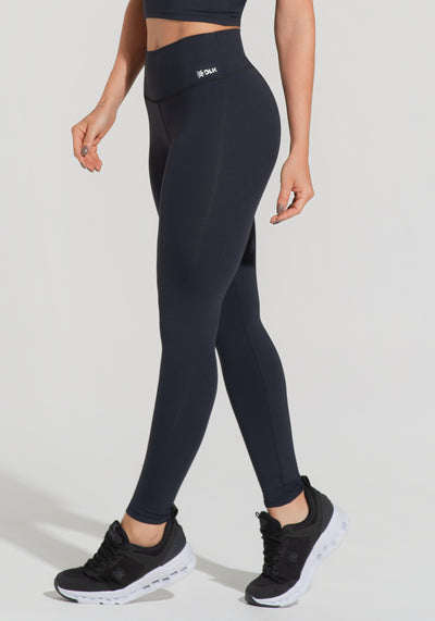 Legging Fitness Feminina Com Cós Em V Preto Básica Dlk