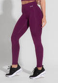 Legging Fitness Feminina Com Cós Em V Roxo Básica Dlk