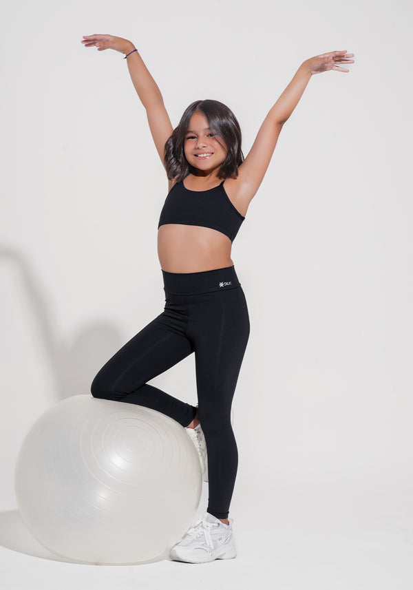 Legging Infantil Básica Dlk Preto