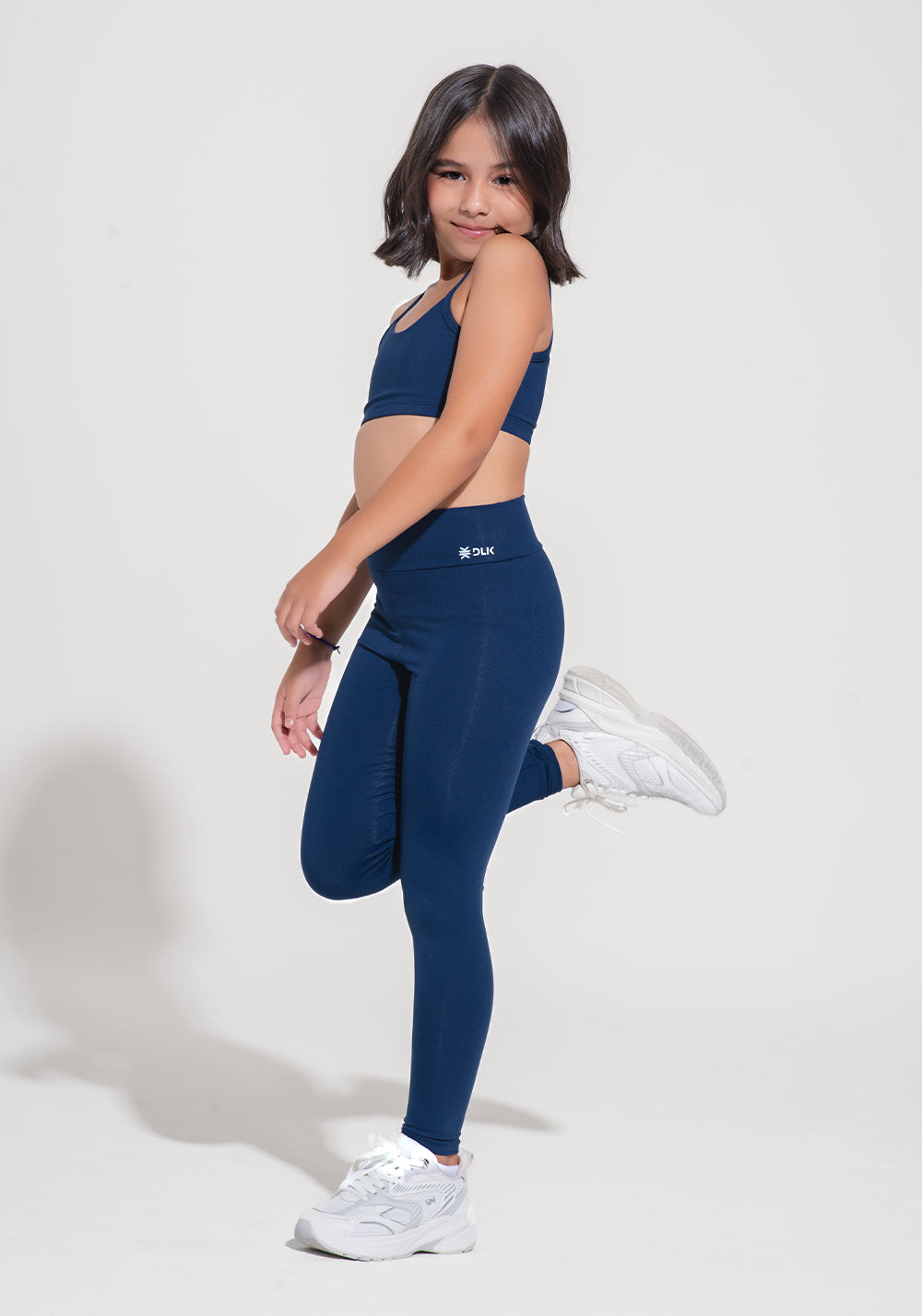 Legging Infantil Básica Dlk Azul Marinho