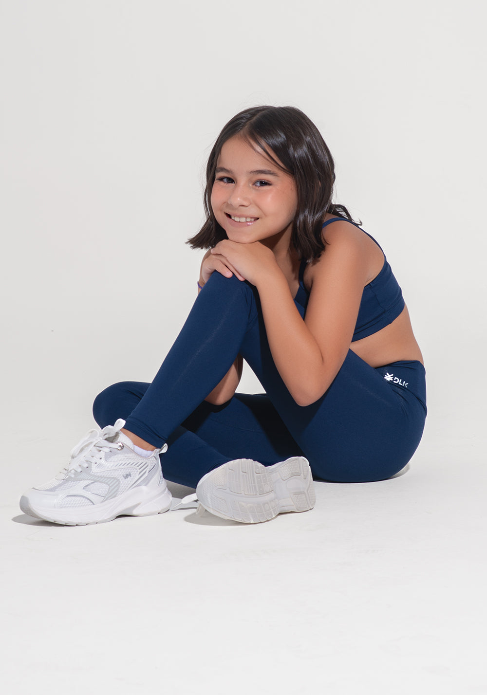 Legging Infantil Básica Dlk Azul Marinho