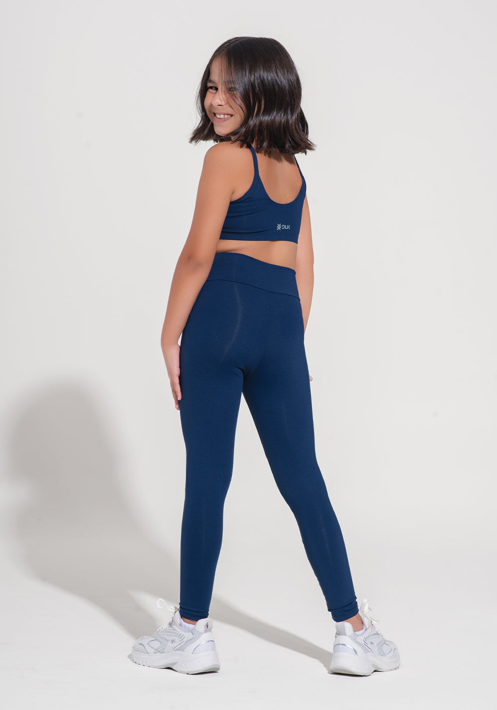 Legging Infantil Básica Dlk Azul Marinho