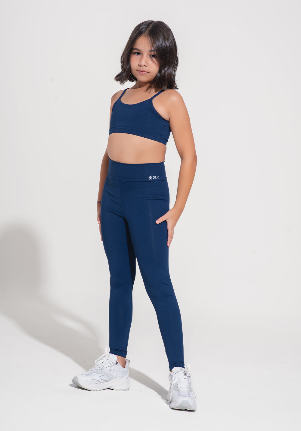 Legging Infantil Básica Dlk Azul Marinho