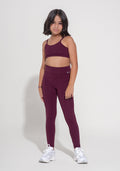 Legging Infantil Básica Dlk Vinho