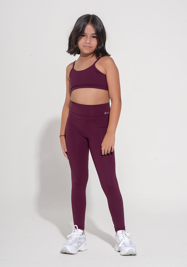Legging Infantil Básica Dlk Vinho