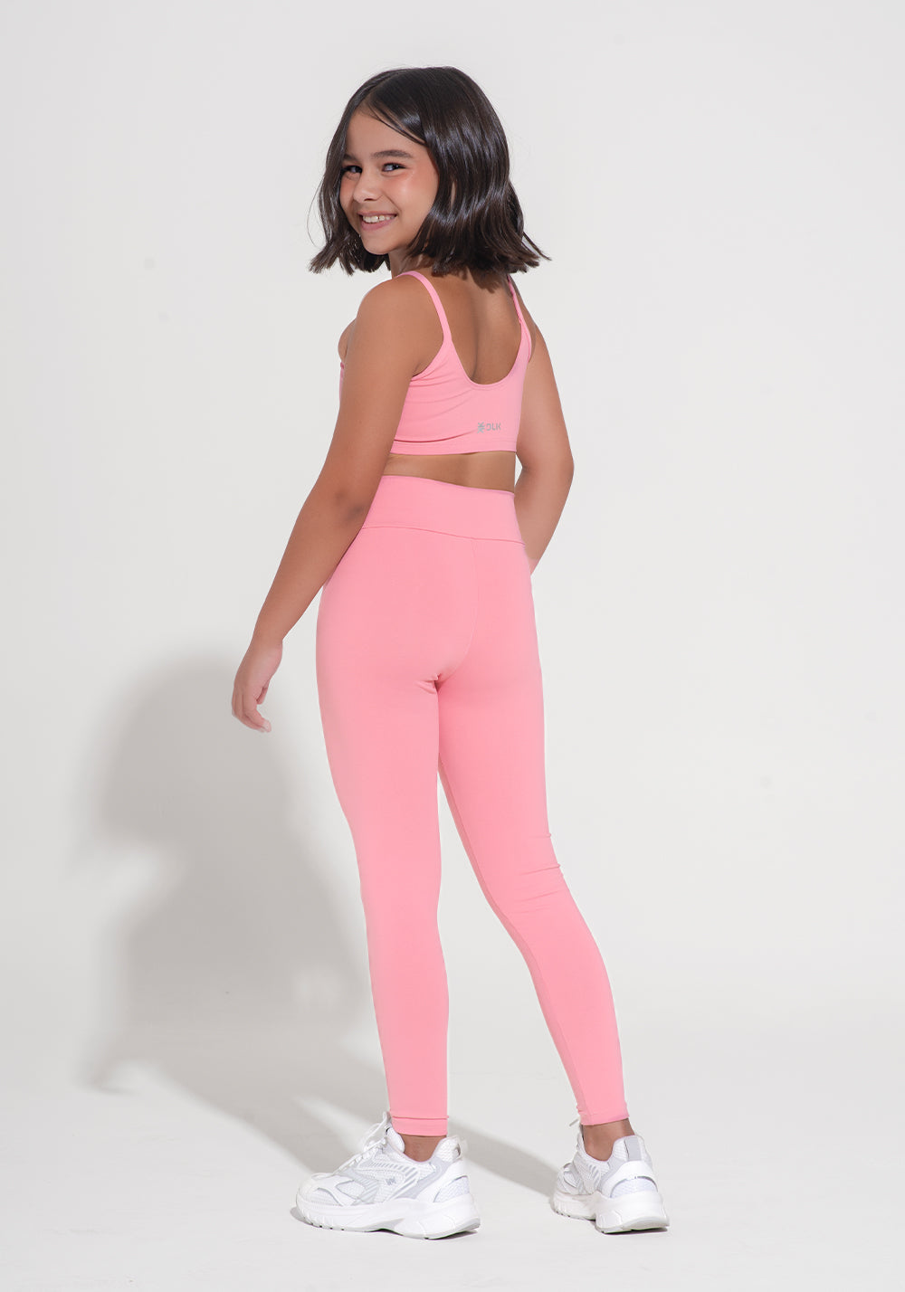 Legging Infantil Básica Dlk Rosa