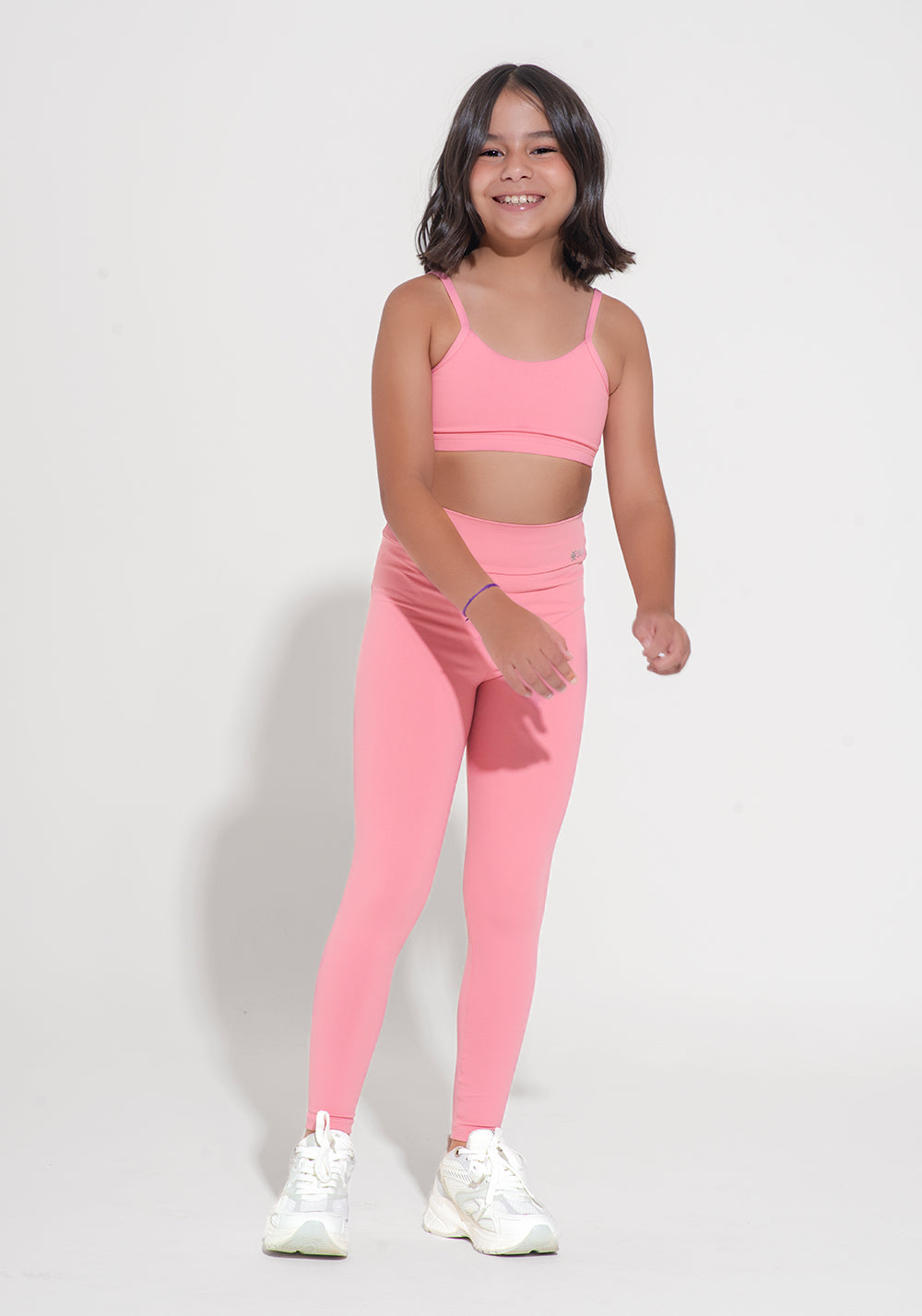 Legging Infantil Básica Dlk Rosa