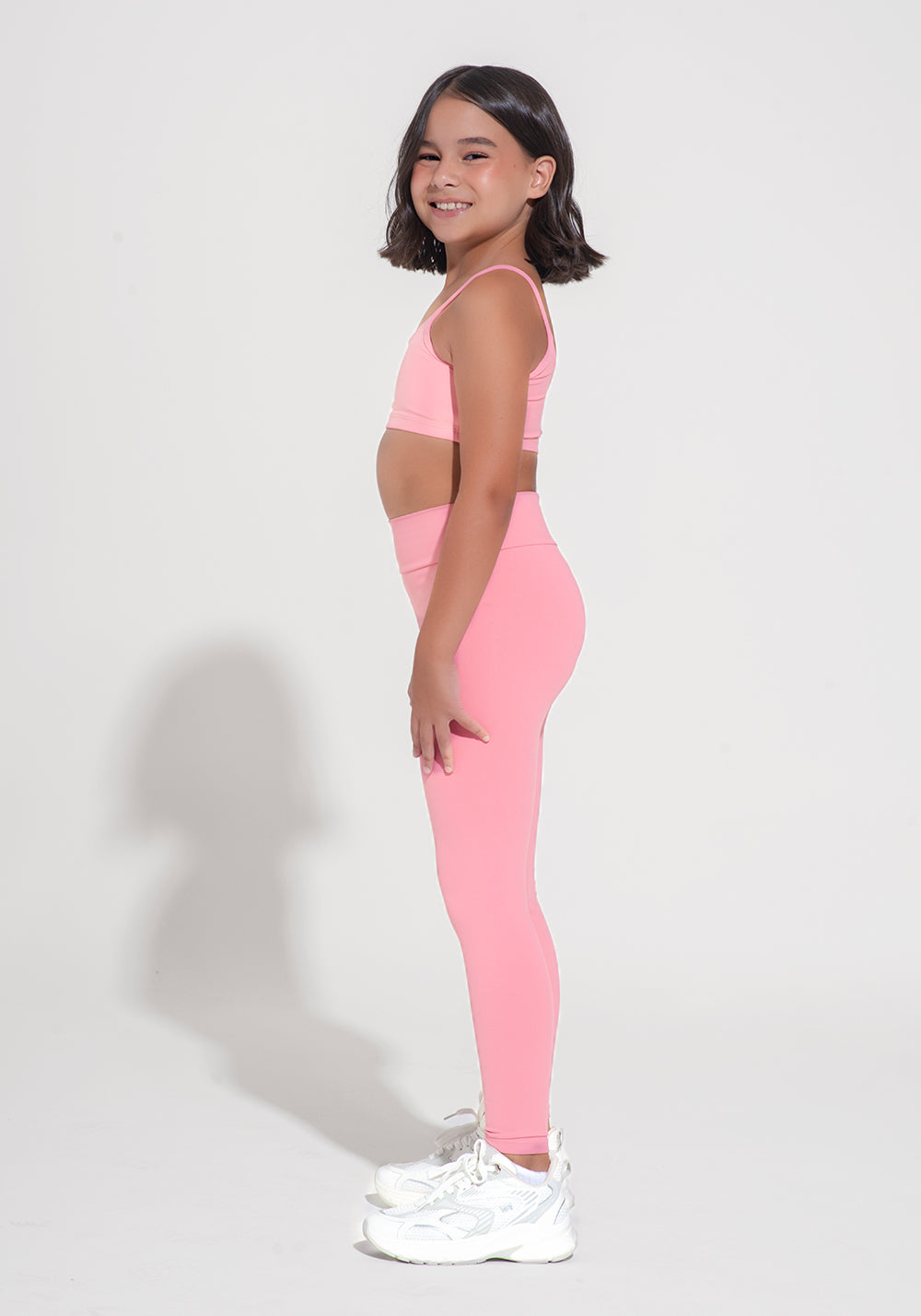Legging Infantil Básica Dlk Rosa