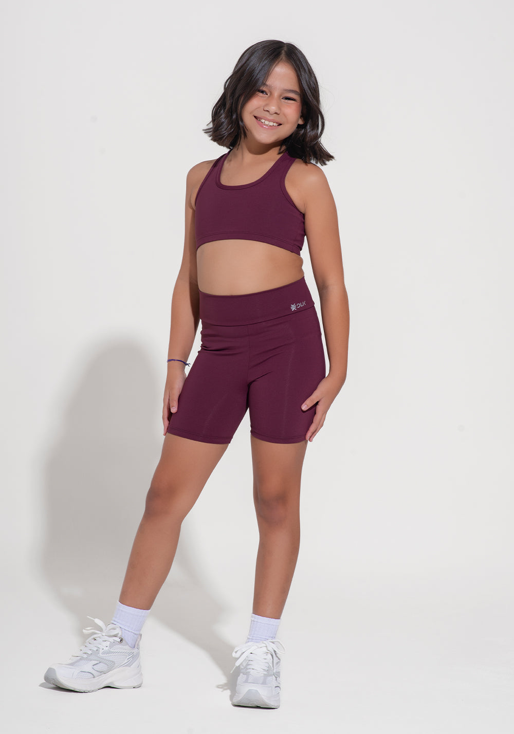 Bermuda Infantil Básica Dlk Vinho