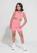 Bermuda Infantil Básica Dlk Rosa