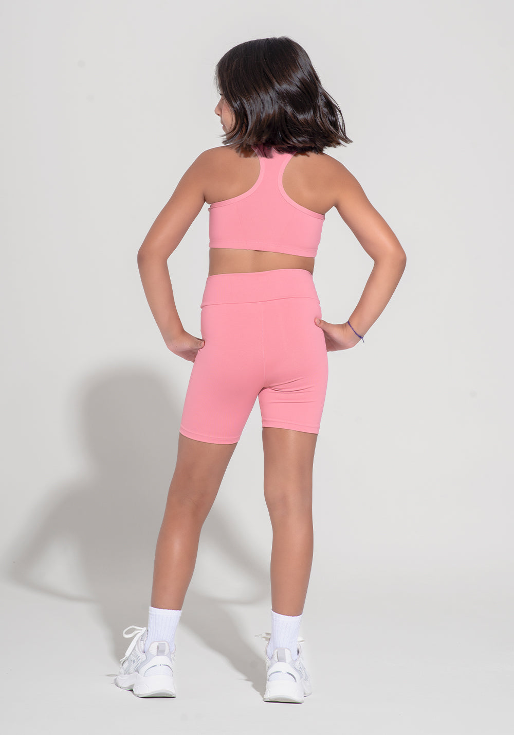 Bermuda Infantil Básica Dlk Rosa