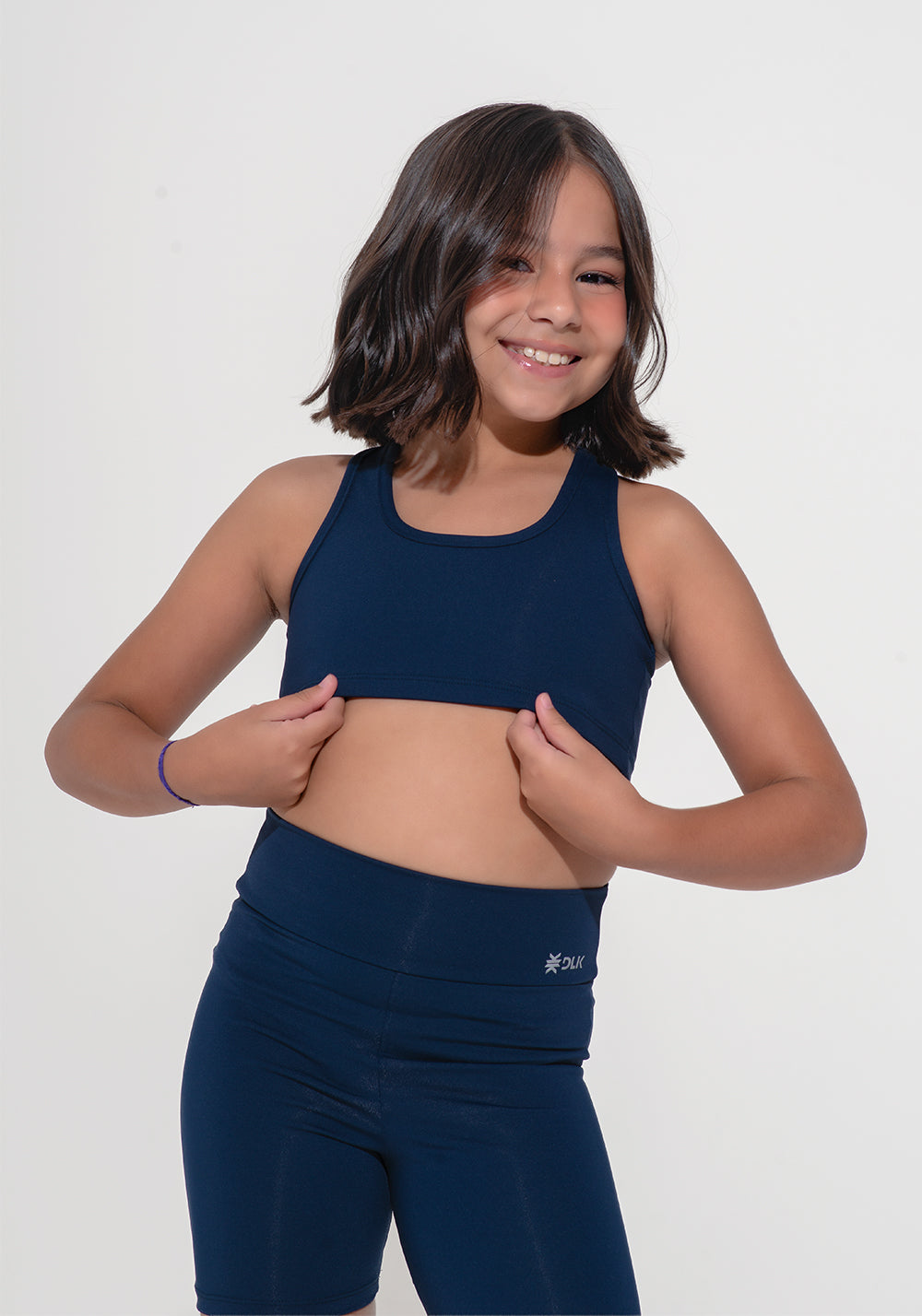 Top Nadador Infantil Básico Dlk Azul Marinho