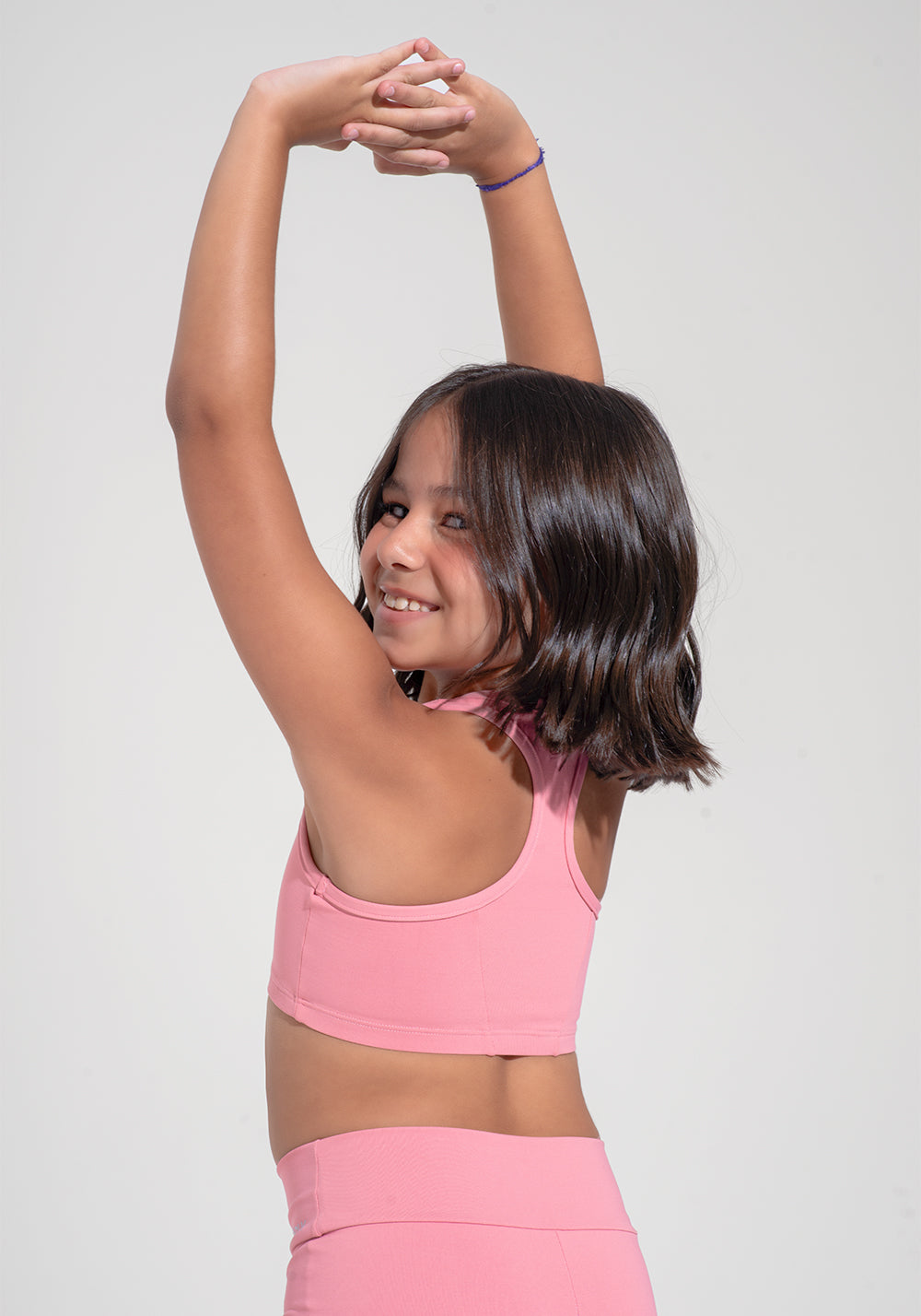 Top Nadador Infantil Básico Dlk Rosa