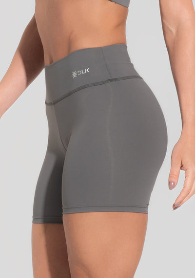 Short Fitness Feminino Cinza Básico Dlk