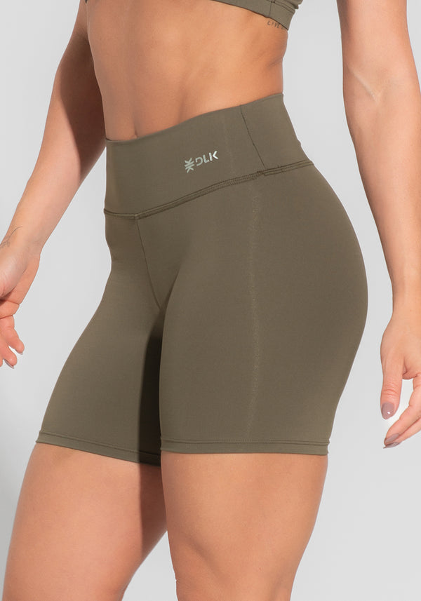 Short Fitness Feminino Verde Básico Dlk