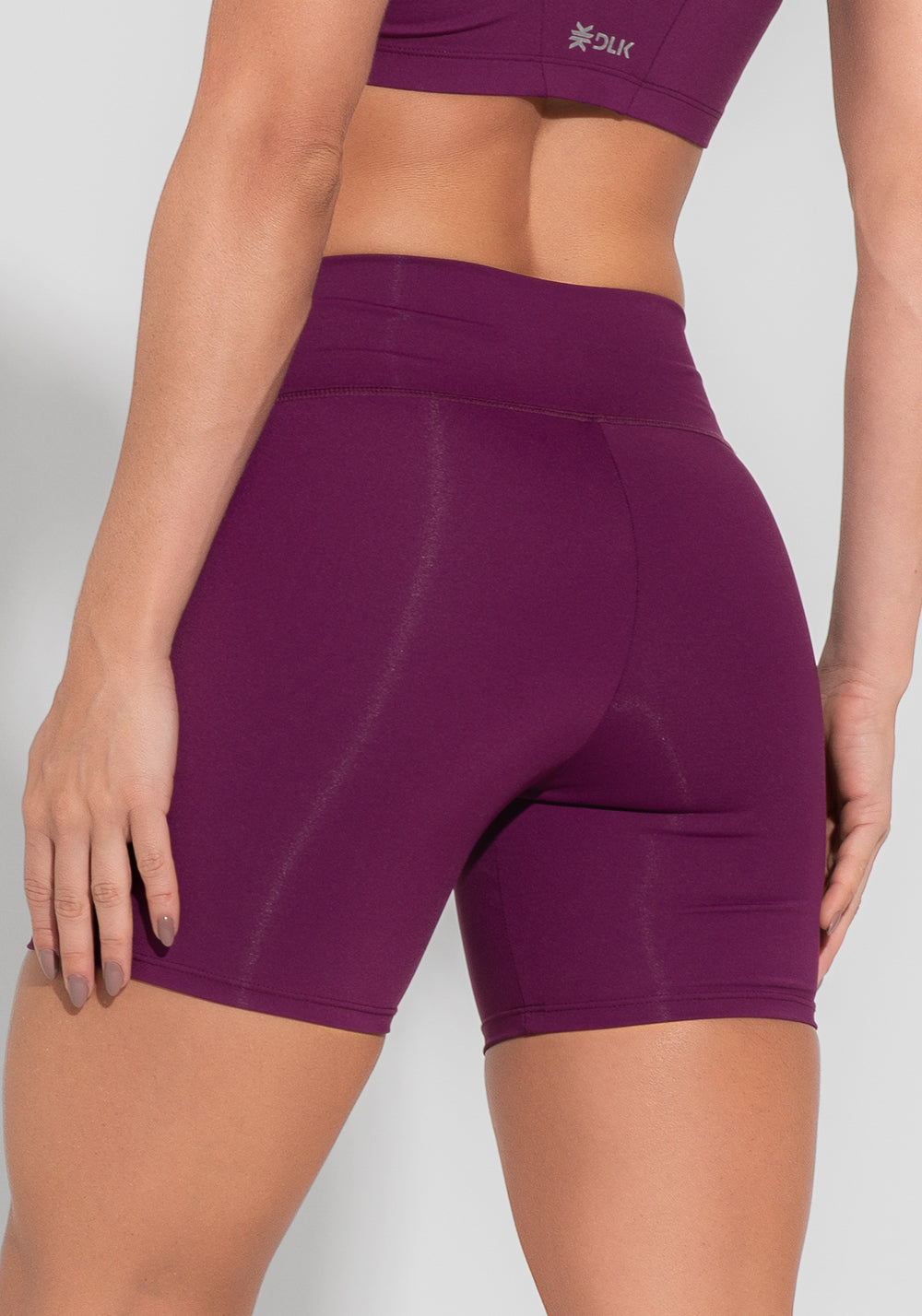Short Fitness Feminino Roxo Básico Dlk