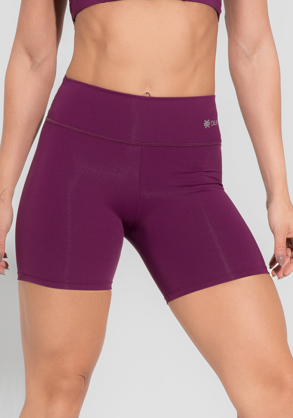 Short Fitness Feminino Roxo Básico Dlk