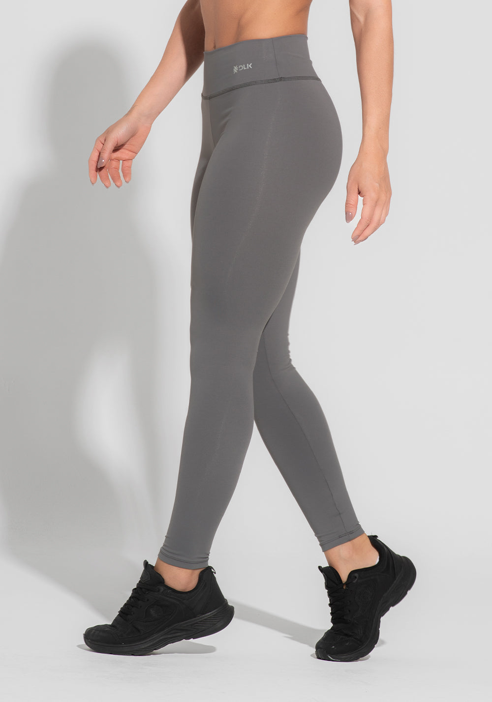 Legging Fitness Feminina Cinza Básica Dlk