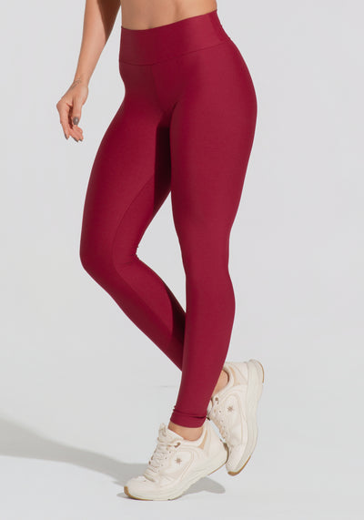 Legging Fitness Feminina Vermelho Cereja Aura Dlk