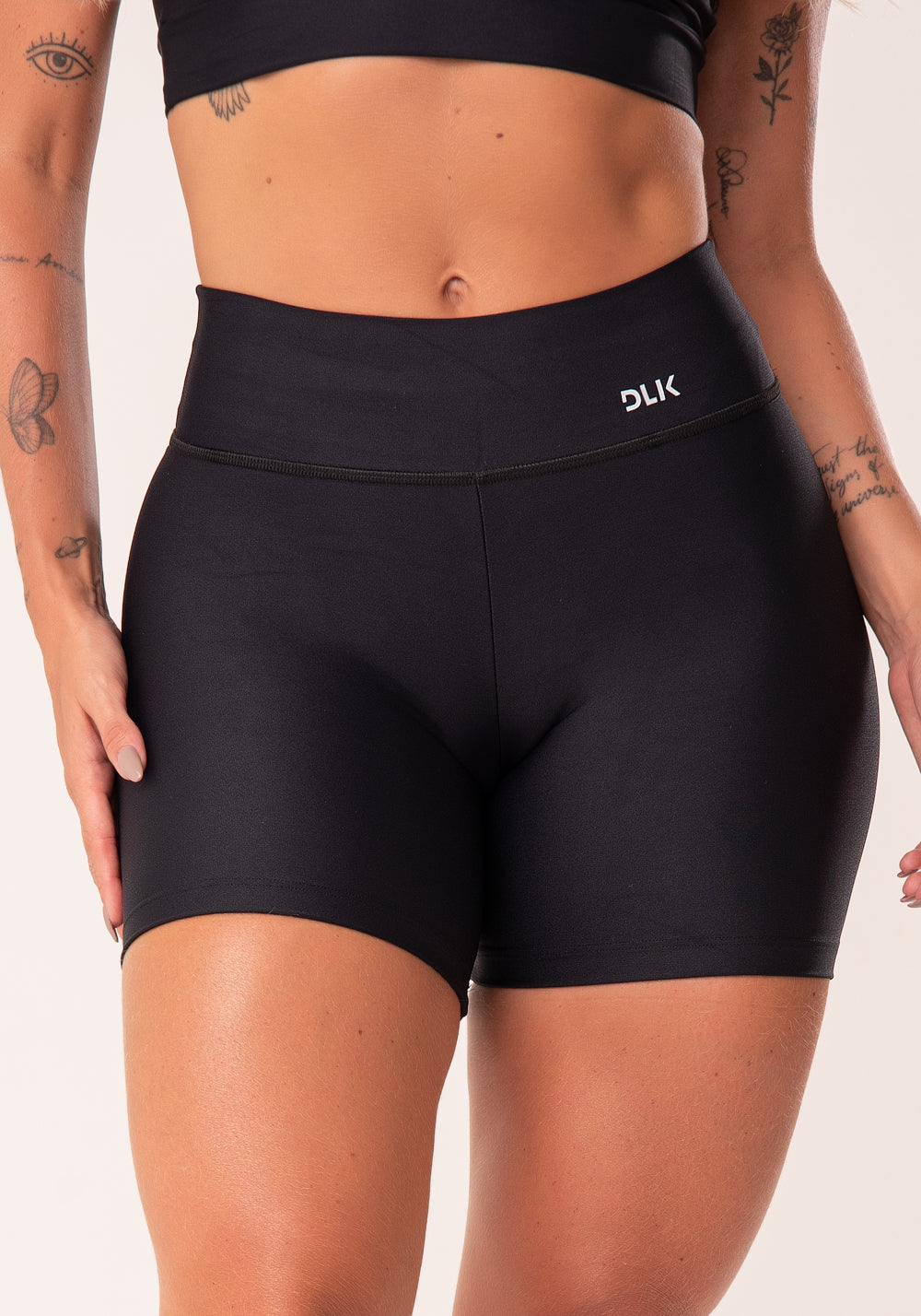 Short Fitness Feminino Preto Básic Dlk