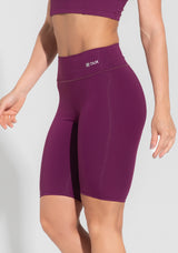 Bermuda Fitness Feminina Roxo Básica Dlk