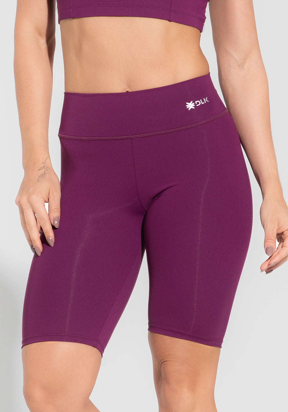 Bermuda Fitness Feminina Roxo Básica Dlk