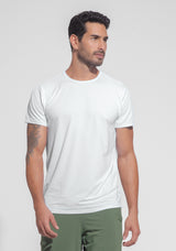 Camiseta Fitness Masculina Dry Fit Dlk Branco