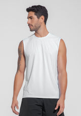 Regata Fitness Masculina Dry Fit Dlk Branco