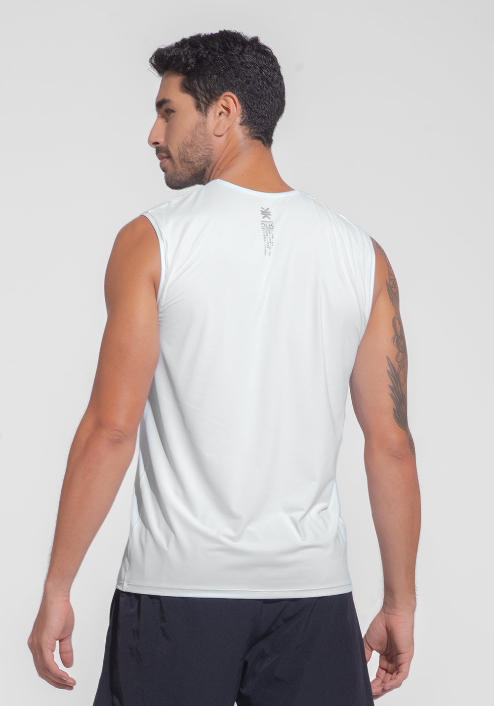 Regata Fitness Masculina Dry Fit Dlk Branco