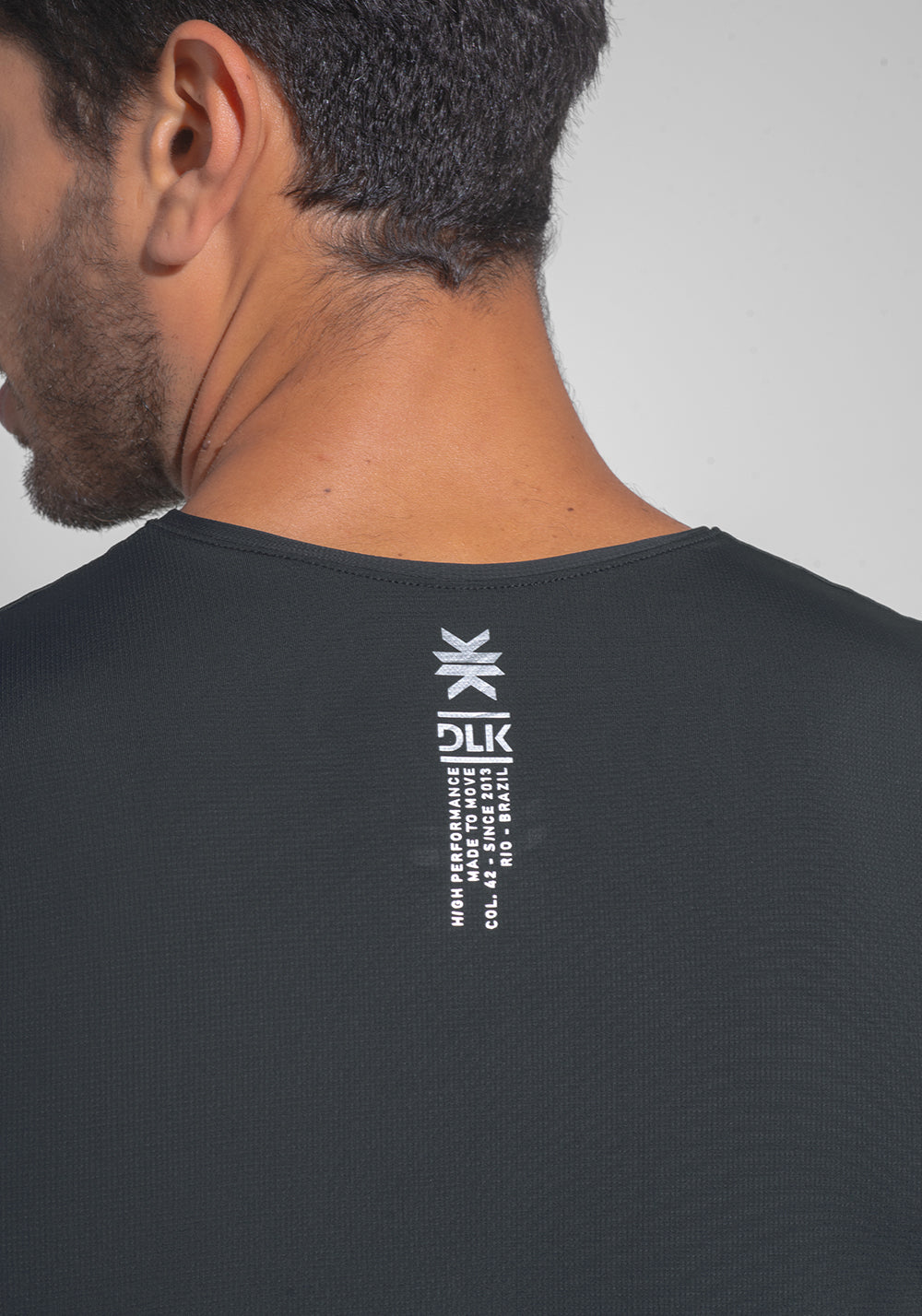 Regata Fitness Masculina Dry Fit Dlk Preto