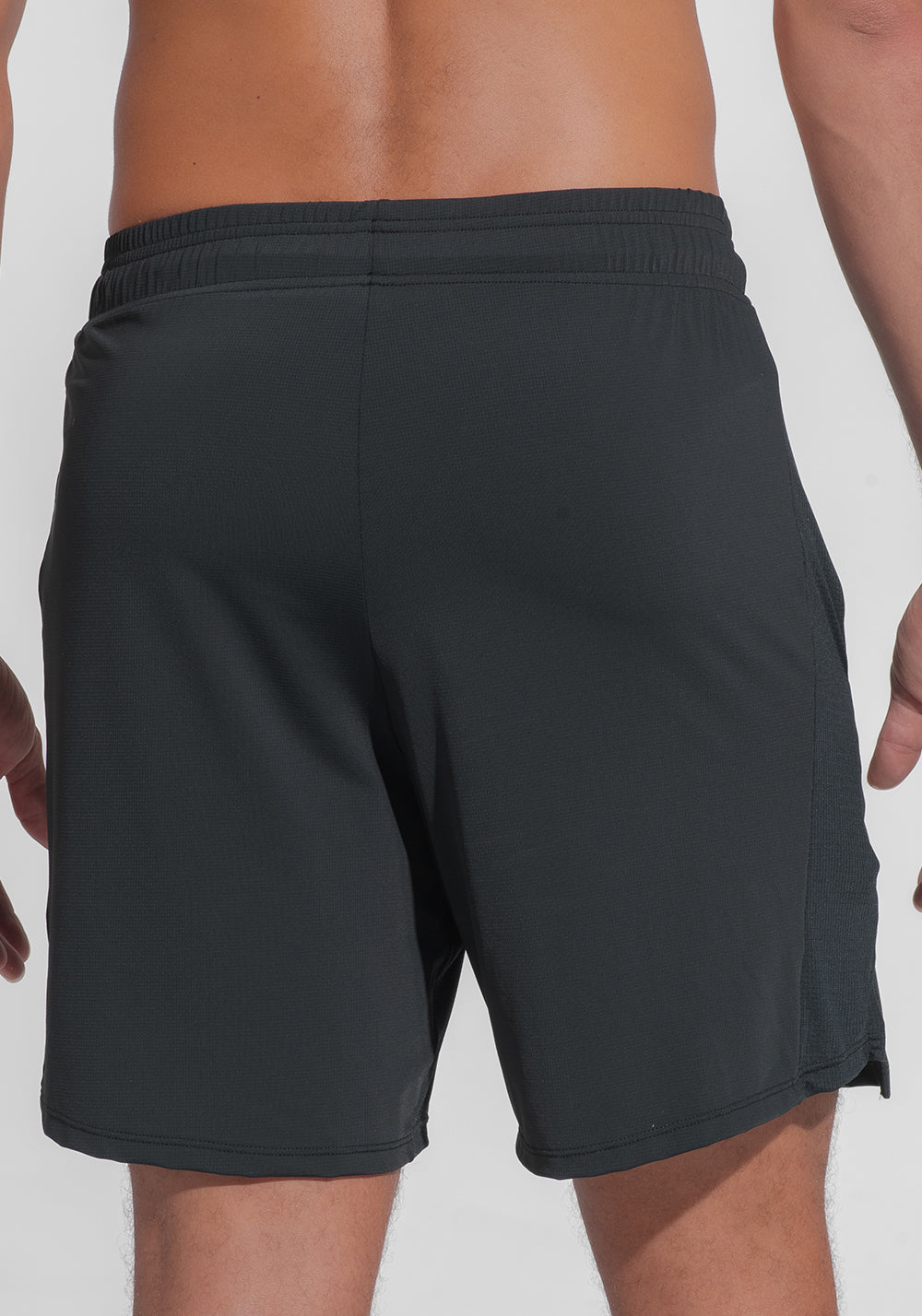 Short Fitness Masculino Dry Fit Com Bolsos E Recorte Lateral Dlk Preto