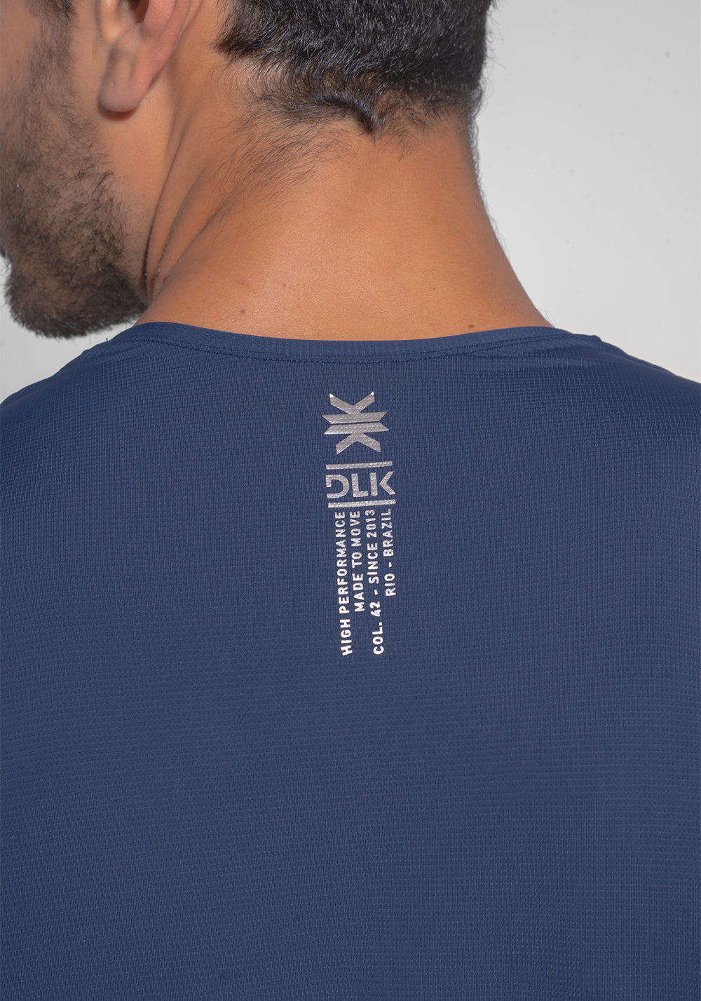 Regata Fitness Masculina Dry Fit Dlk Azul Marinho