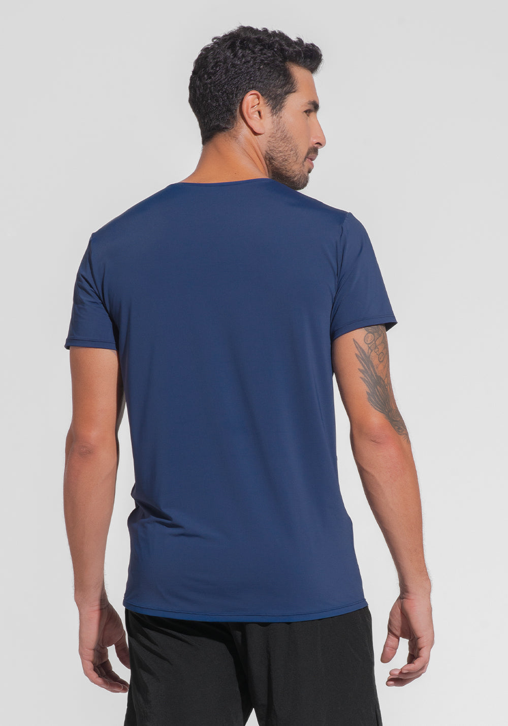 Camiseta Fitness Masculina Dry Fit Dlk Azul Marinho