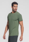 Camiseta Fitness Masculina Dry Fit Dlk Verde Militar