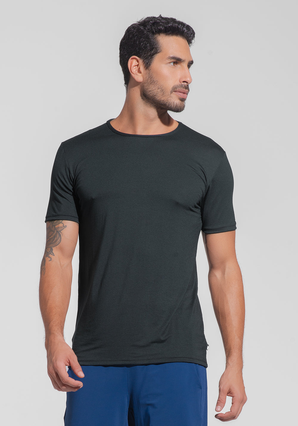 Camiseta Fitness Masculina Modal Dlk Preto