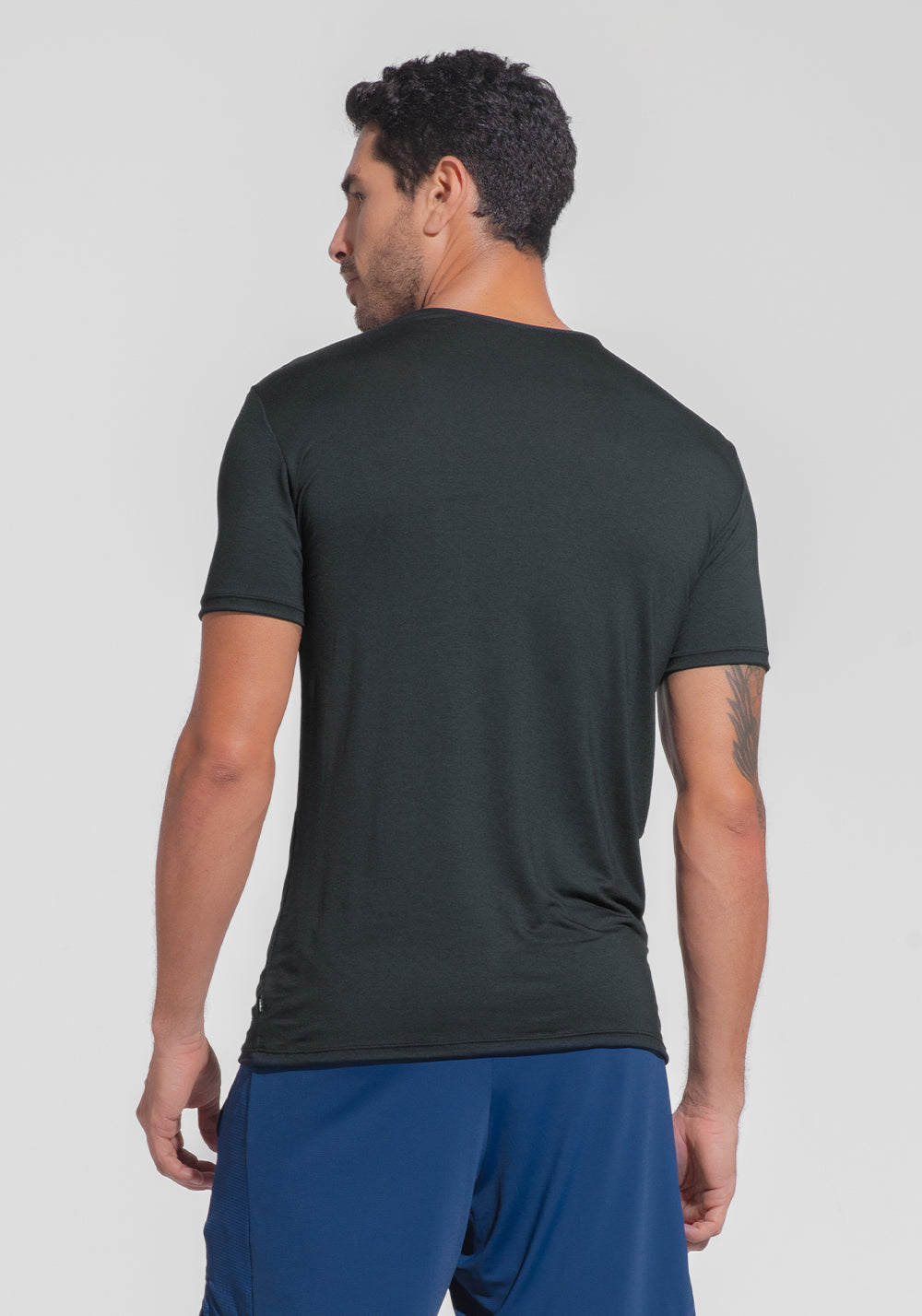 Camiseta Fitness Masculina Modal Dlk Preto