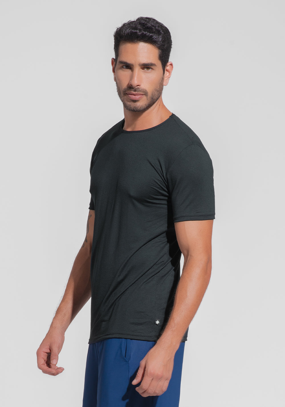 Camiseta Fitness Masculina Modal Dlk Preto