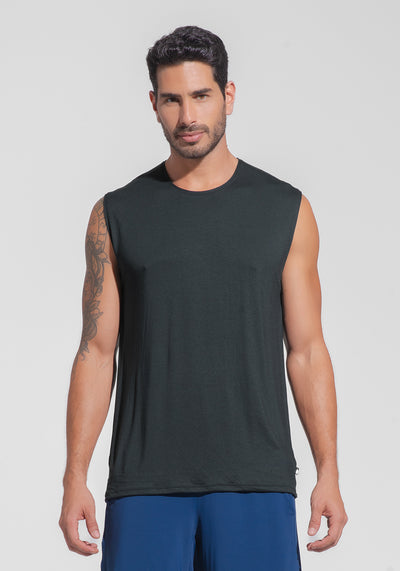 Regata Fitness Masculina Modal Dlk Preto