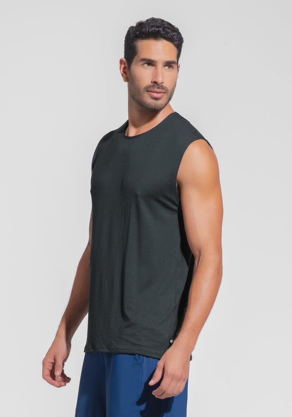 Regata Fitness Masculina Modal Dlk Preto