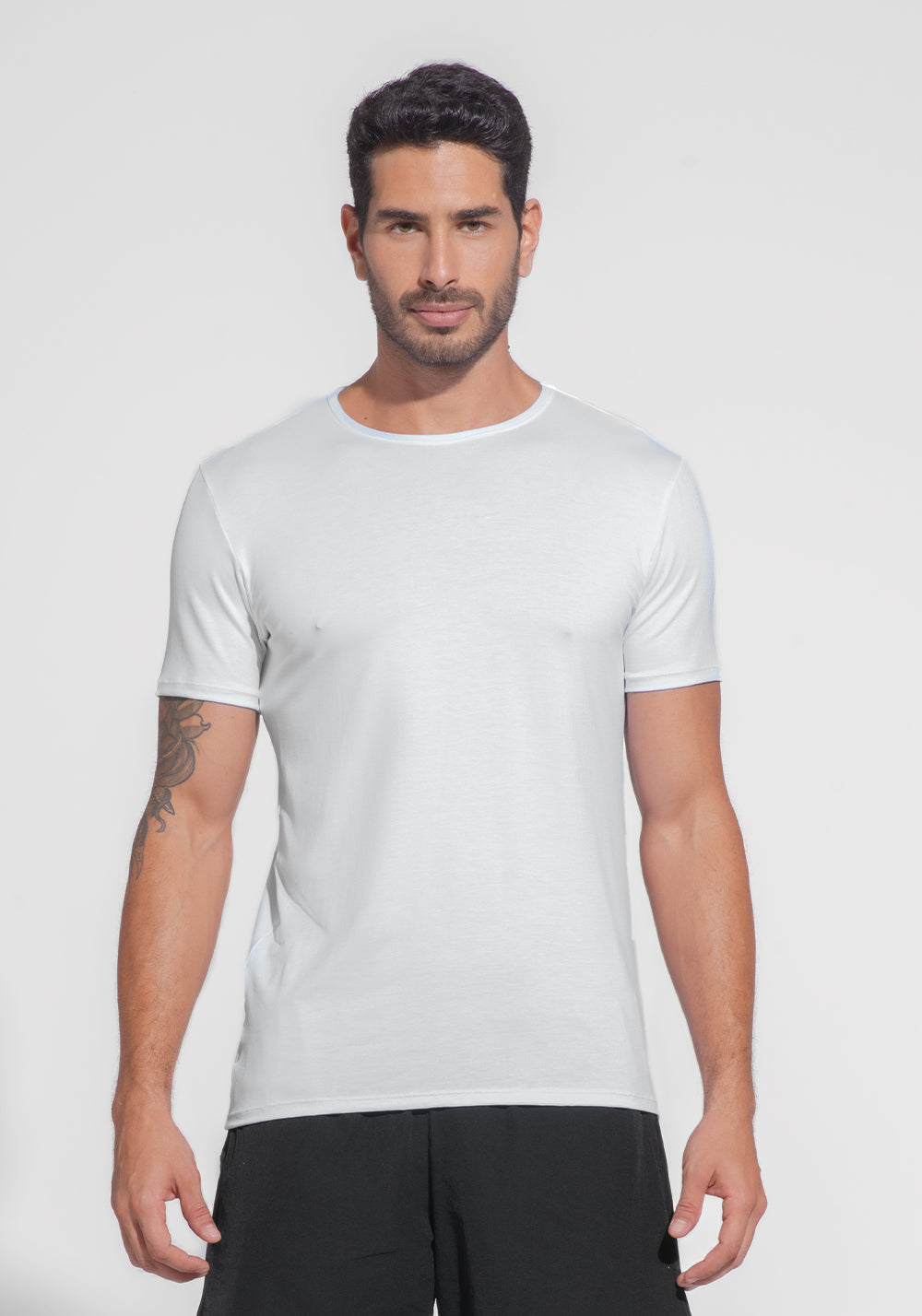 Camiseta Fitness Masculina Modal Dlk Branco