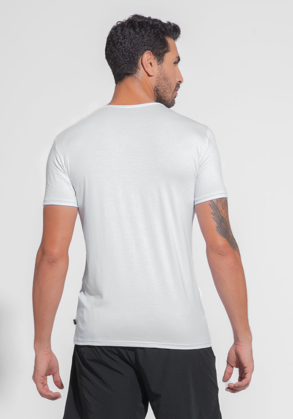 Camiseta Fitness Masculina Modal Dlk Branco