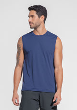 Regata Fitness Masculina Mescla Dlk Azul Marinho