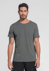 Camiseta Fitness Masculina Mescla Dlk Grafite